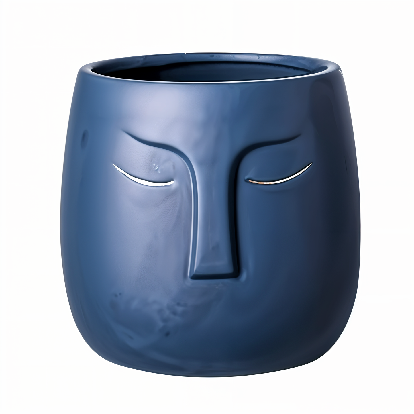 Vase decorative face of ceramic