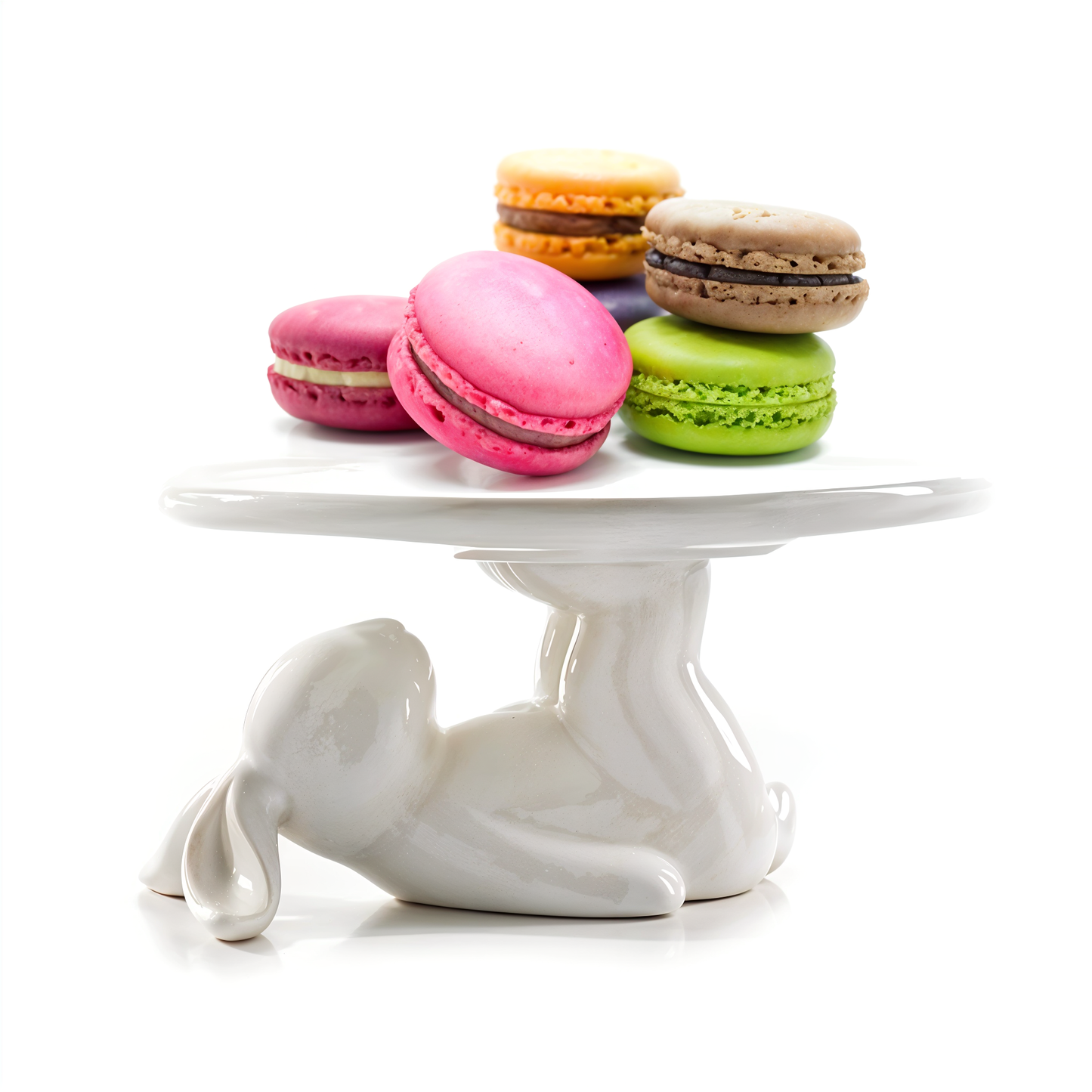 Porcelain cake rabbit plate