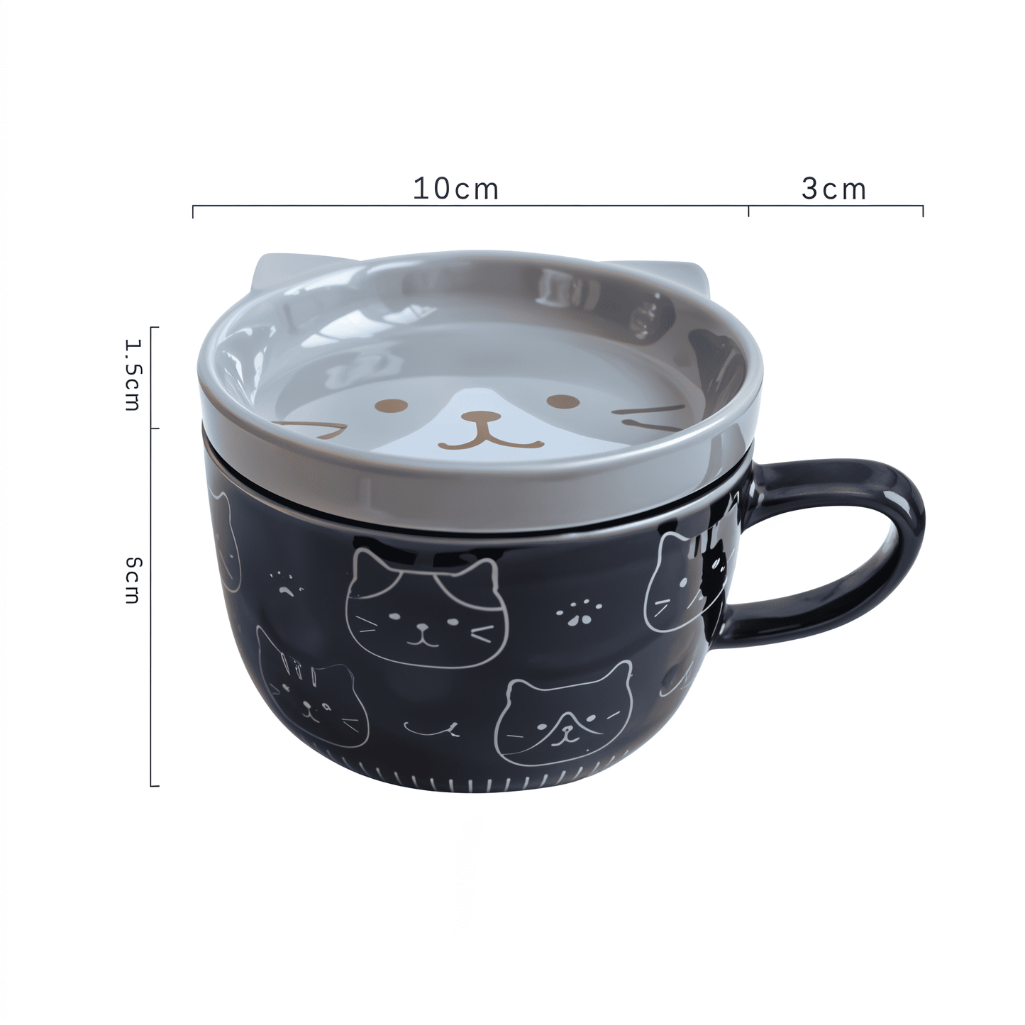 Japanese Cat Coffee Mug Set