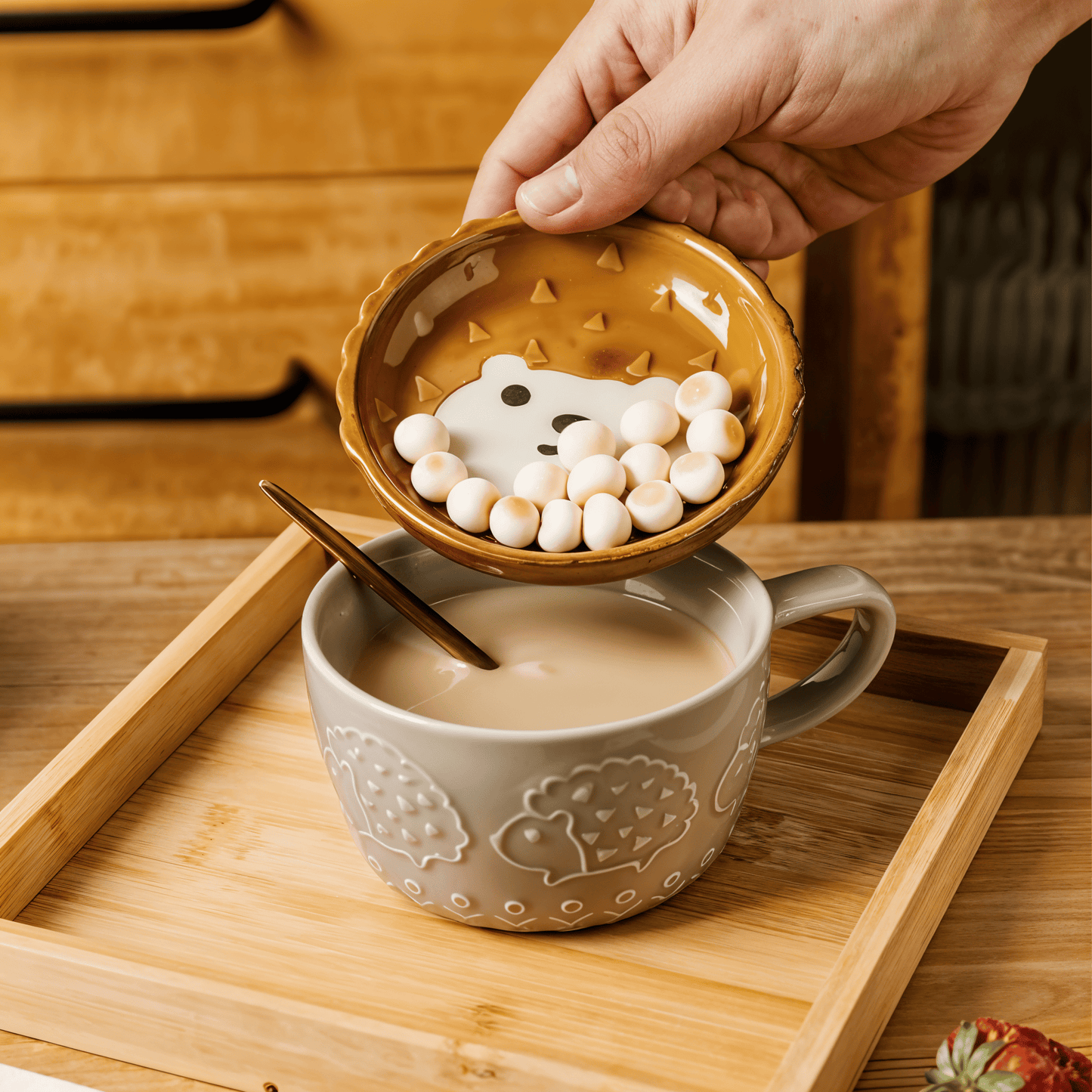 Japanese Cat Coffee Mug Set