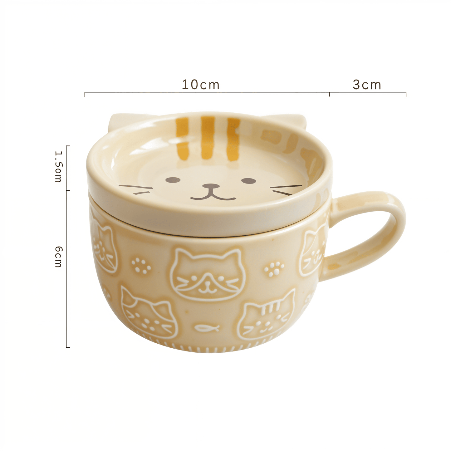 Japanese Cat Coffee Mug Set