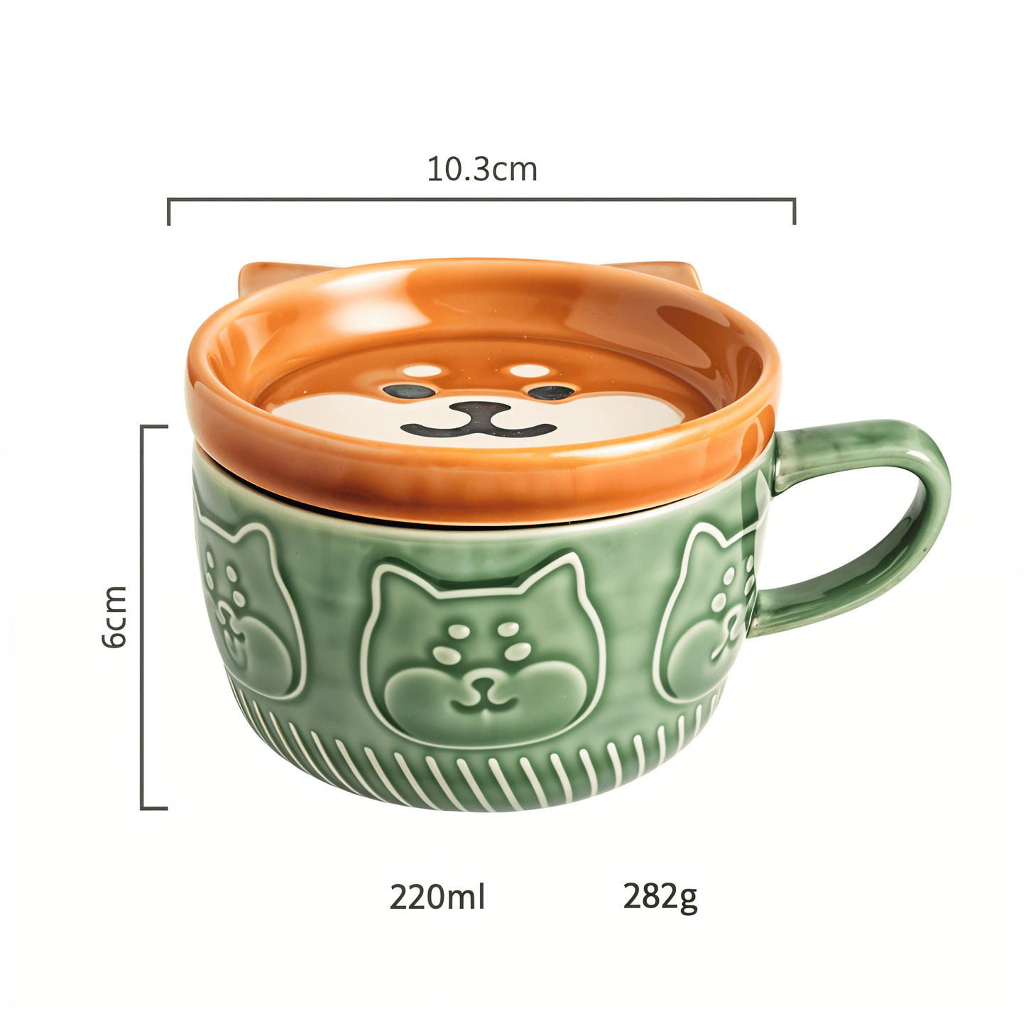 Japanese Cat Coffee Mug Set