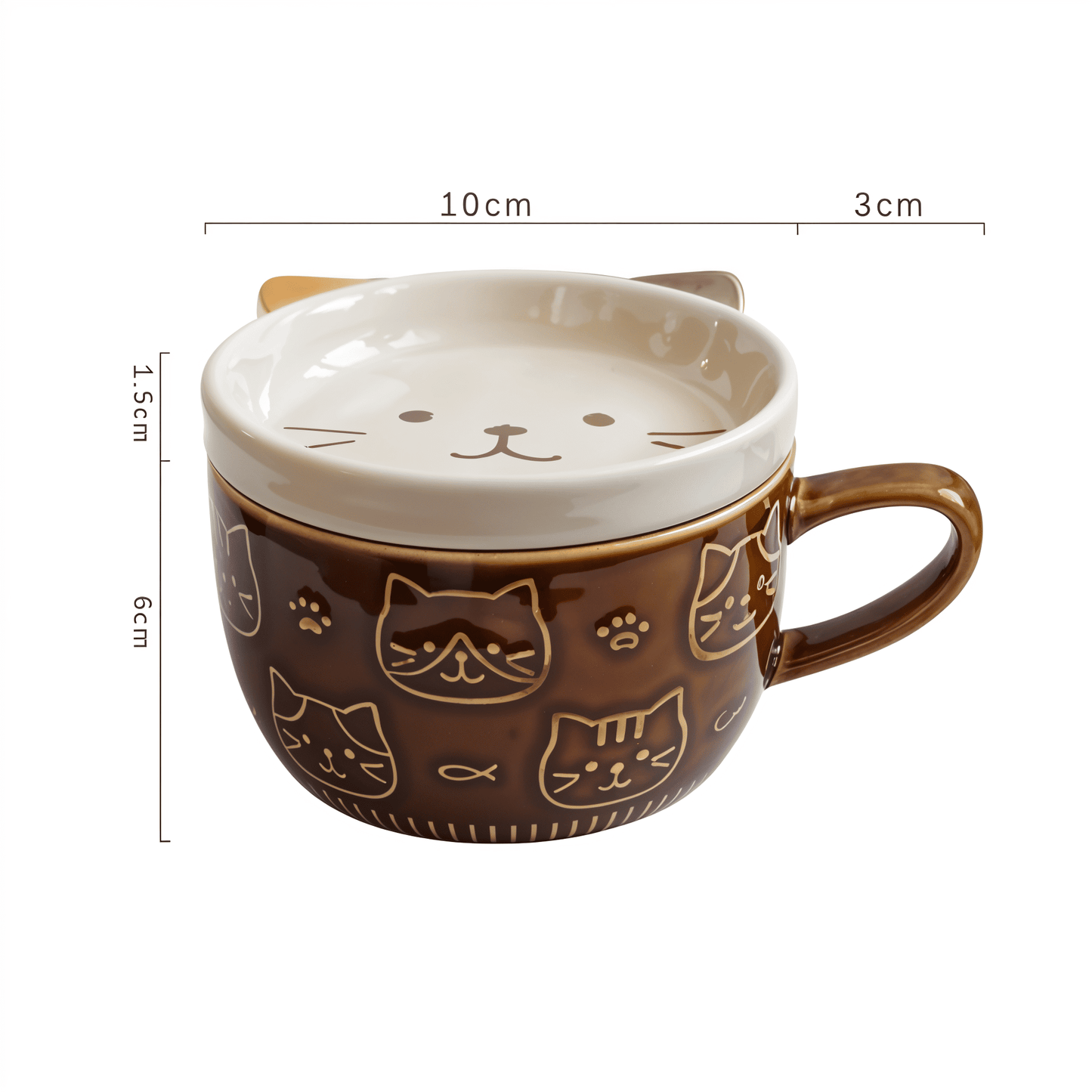 Japanese Cat Coffee Mug Set
