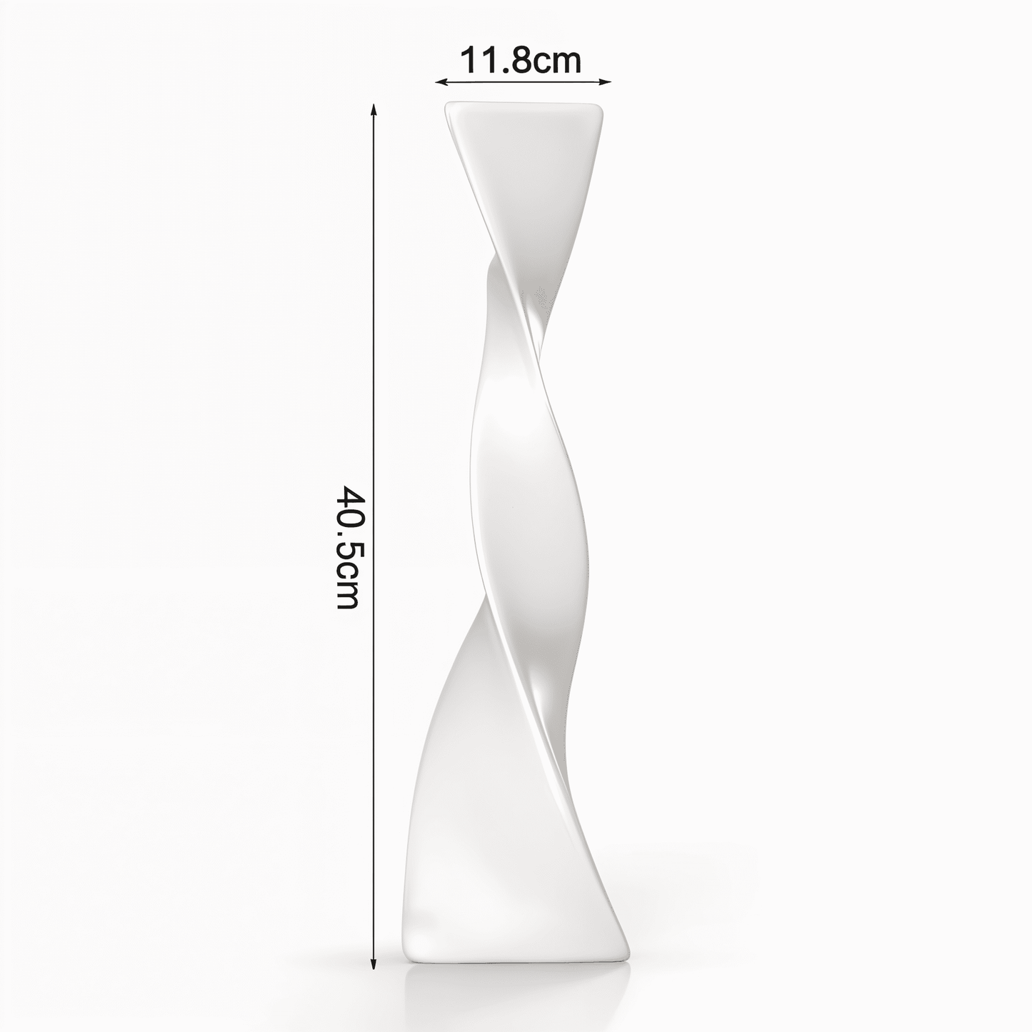 Twisted Tall Ceramic Floor Vase