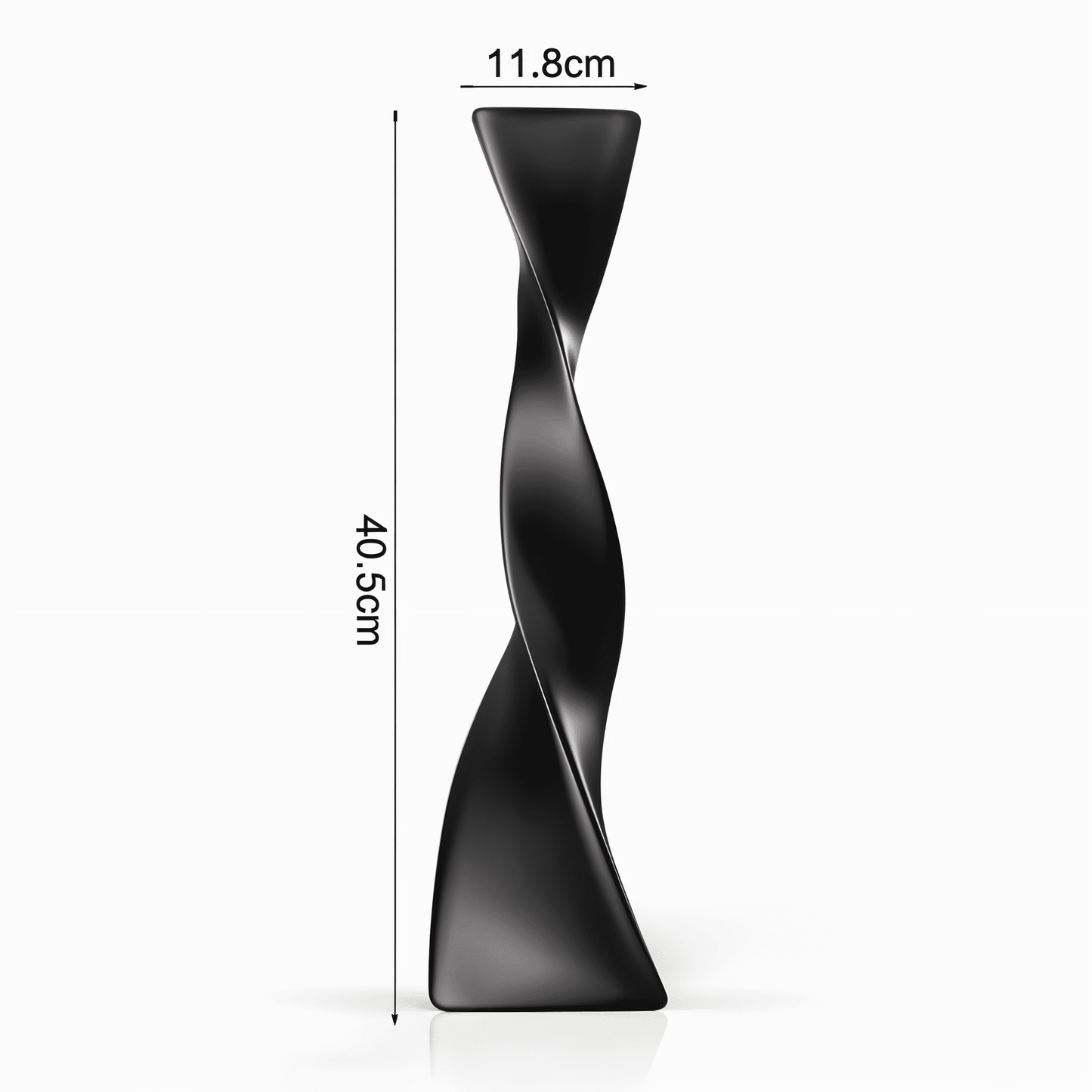 Twisted Tall Ceramic Floor Vase