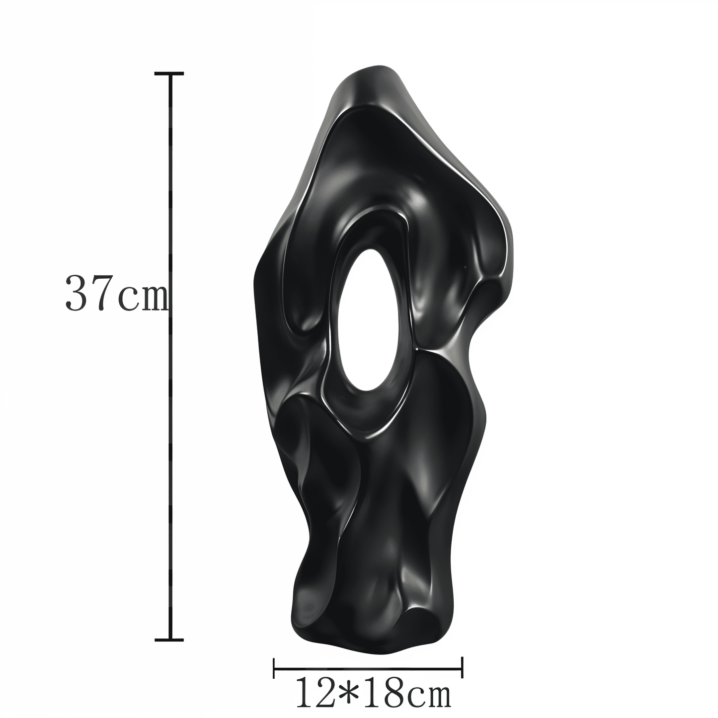 Twisted Tall Ceramic Floor Vase