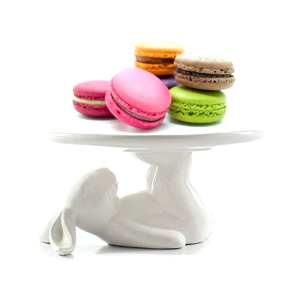 Porcelain cake rabbit plate
